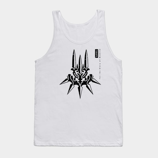 YoHRa Logo - For the Glory of Mankind Dark Tank Top by Hataka